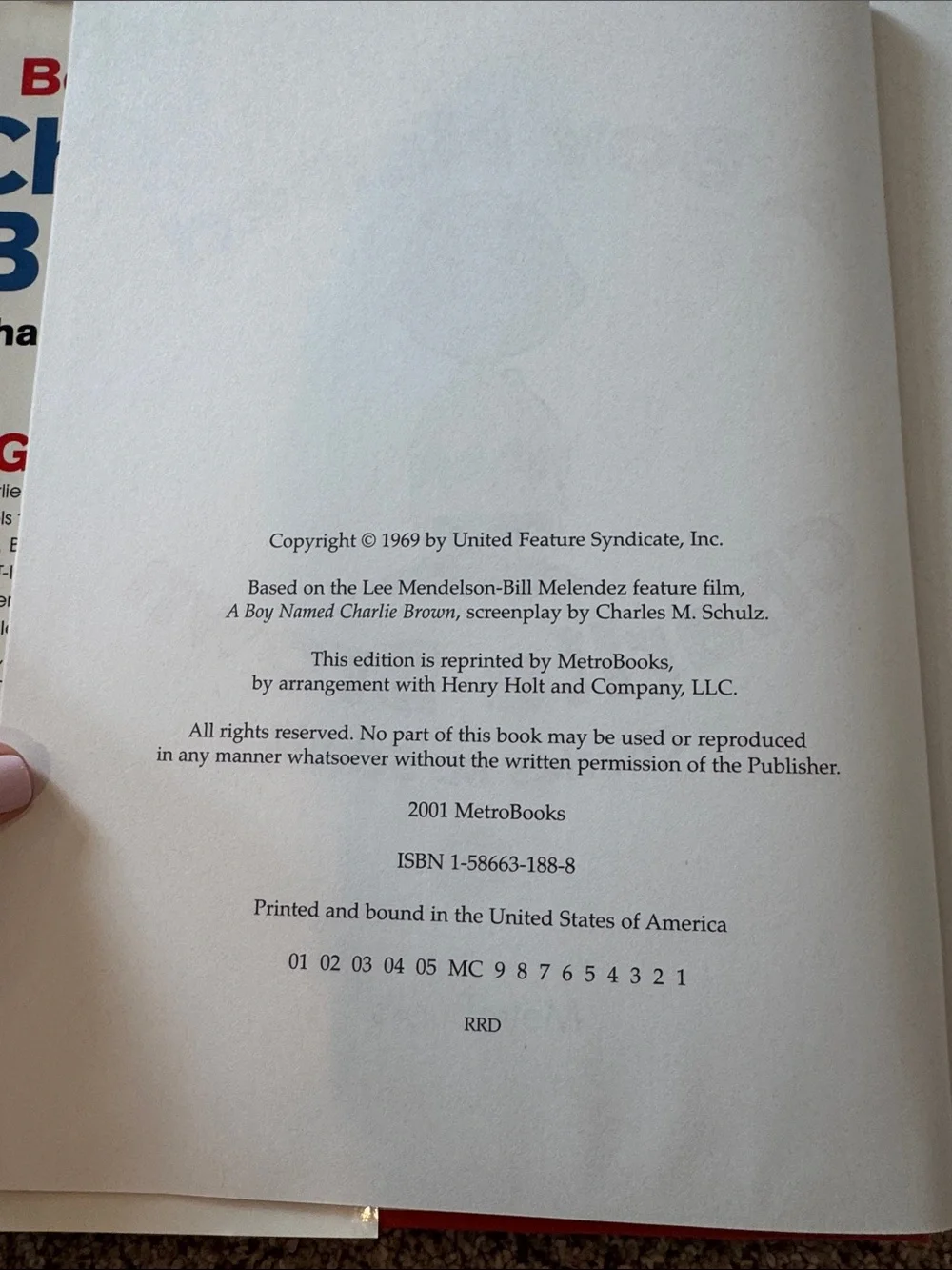 Vintage A Boy Named Charlie Brown by Charles M. Schulz